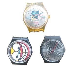 3 Piece Swatch Watch No Movement Dummy Lot LOS ANGELES